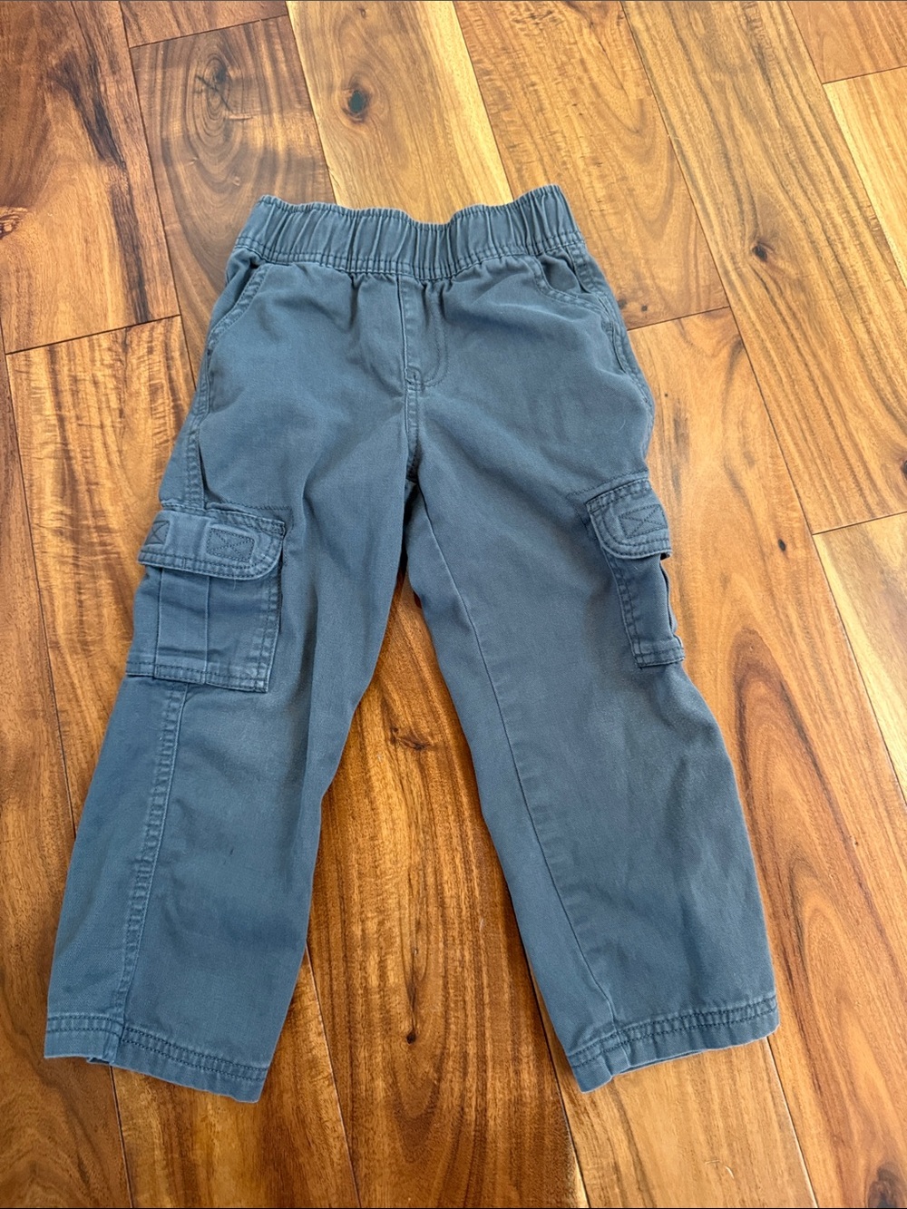 Place Boys Gray Cargo Pants with Elastic Waist